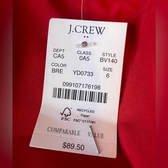 Red Tartan Plaid Skirt with broken zipper* NWT - Picture 12 of 14